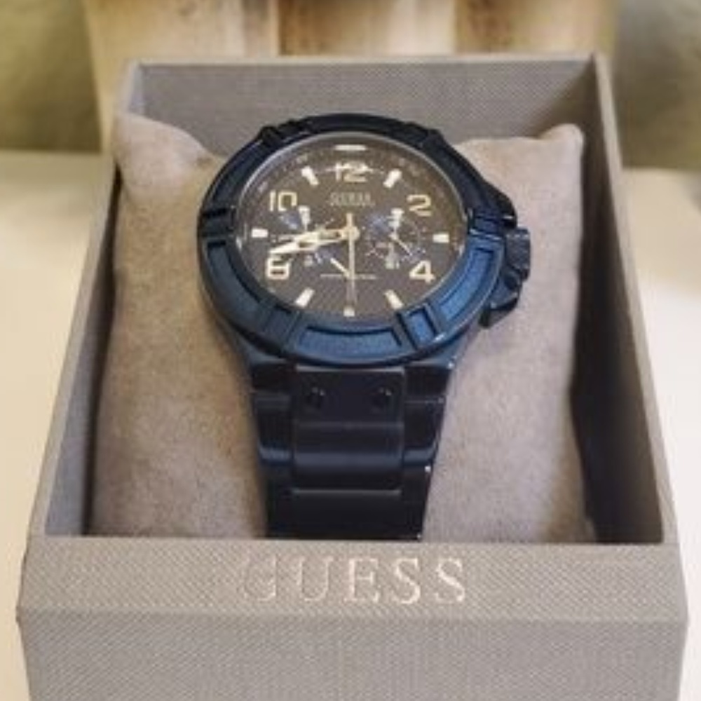 GUESS Men's Rigor - Blue Multi-faced Watch - Picture 1 of 4
